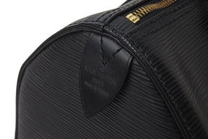 LOUIS VUITTON ルイヴィトン スピーディ25 ハンドバッグ M59022 エピレザー ブラック ゴールド金具 美品 中古 4c071483