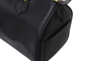 LOUIS VUITTON ルイヴィトン スピーディ25 ハンドバッグ M59022 エピレザー ブラック ゴールド金具 美品 中古 4c071483