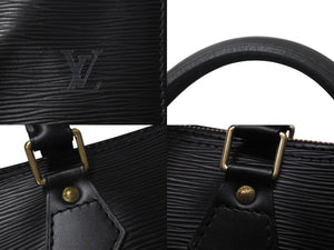 LOUIS VUITTON ルイヴィトン スピーディ25 ハンドバッグ M59022 エピレザー ブラック ゴールド金具 美品 中古 4c071483