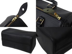 LOUIS VUITTON ルイヴィトン スピーディ25 ハンドバッグ M59022 エピレザー ブラック ゴールド金具 美品 中古 4c071483
