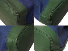 Load image into Gallery viewer, LOUIS VUITTON ルイヴィトン ノエ ショルダーバッグ 巾着 ツートン M44044 エピレザー ブルー グリーン ゴールド金具 美品 中古 4c071484