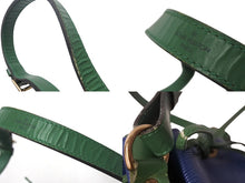 Load image into Gallery viewer, LOUIS VUITTON ルイヴィトン ノエ ショルダーバッグ 巾着 ツートン M44044 エピレザー ブルー グリーン ゴールド金具 美品 中古 4c071484
