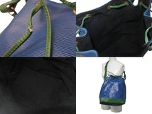 Load image into Gallery viewer, LOUIS VUITTON ルイヴィトン ノエ ショルダーバッグ 巾着 ツートン M44044 エピレザー ブルー グリーン ゴールド金具 美品 中古 4c071484