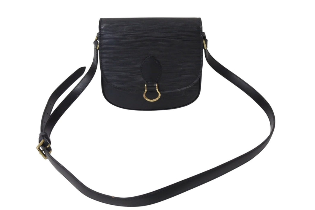 LOUIS VUITTON ルイヴィトン ショルダーバッグ ミニサンクルー エピ 黒 M52212 ブラック ゴールド金具 美品 中古 4c071489