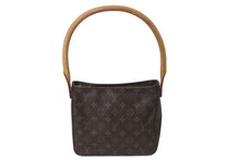 Load image into Gallery viewer, LOUIS VUITTON ルイヴィトン ルーピングMM ハンドバッグ M51146 モノグラム ゴールド金具 ブラウン 美品 中古 4c071491