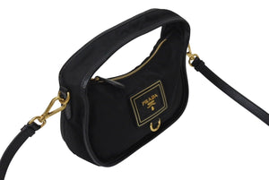 PRADA プラダ ハンドバック TESSUTO ORO 2WAYショルダーバッグ ナイロン BN1409 ブラック 黒 美品 中古 4c071493 