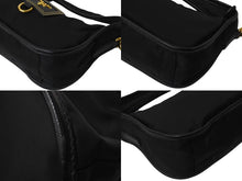 画像をギャラリービューアに読み込む, PRADA プラダ ハンドバック TESSUTO ORO 2WAYショルダーバッグ ナイロン BN1409 ブラック 黒 美品 中古 4c071493 