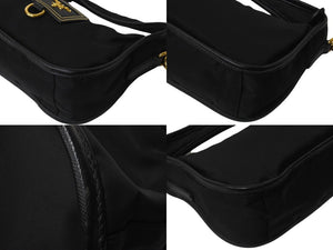 PRADA プラダ ハンドバック TESSUTO ORO 2WAYショルダーバッグ ナイロン BN1409 ブラック 黒 美品 中古 4c071493 
