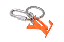 Load image into Gallery viewer, LOUIS VUITTON ルイヴィトン ポルトクレ LVシャープ キーホルダー MP2291 イタリア製 メタル オレンジ シルバー金具 美品 中古 4c071497