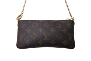 LOUIS VUITTON ルイヴィトン ポシェットミラMM モノグラム ハンドバッグ M60094 ポーチ 廃盤品 ブラウン 美品 中古 4c071504
