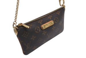 LOUIS VUITTON ルイヴィトン ポシェットミラMM モノグラム ハンドバッグ M60094 ポーチ 廃盤品 ブラウン 美品 中古 4c071504