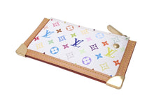 Load image into Gallery viewer, 新品同様 LOUISVUITTON ルイヴィトン ポシェットクレコインケース M92655 モノグラムマルチカラーキャンバス ホワイト 中古 4c071511