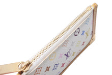 Load image into Gallery viewer, 新品同様 LOUISVUITTON ルイヴィトン ポシェットクレコインケース M92655 モノグラムマルチカラーキャンバス ホワイト 中古 4c071511