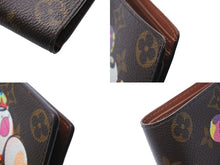 Load image into Gallery viewer, 極美品 LOUIS VUITTON ルイヴィトン ポルトフォイユ・マルコ M61666 二つ折り財布 村上隆 モノグラムパンダ 中古 4c071512