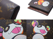 Load image into Gallery viewer, 極美品 LOUIS VUITTON ルイヴィトン ポルトフォイユ・マルコ M61666 二つ折り財布 村上隆 モノグラムパンダ 中古 4c071512
