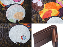 Load image into Gallery viewer, 極美品 LOUIS VUITTON ルイヴィトン ポルトフォイユ・マルコ M61666 二つ折り財布 村上隆 モノグラムパンダ 中古 4c071512