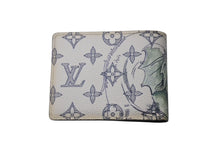 Load image into Gallery viewer, LOUIS VUITTON ルイヴィトン モノグラムサバンナ ポルトフォイユミュルティプル 二つ折り財布 チャップマンブラザーズ M62607 ホワイト PVC 美品 中古 4c071515