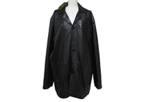 Load image into Gallery viewer, Brioni ブリオーニ ラムレザー コート 3ボタン ジャケット ブラック 黒 アウター 羊革 美品 中古 4c071527