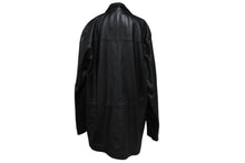 Load image into Gallery viewer, Brioni ブリオーニ ラムレザー コート 3ボタン ジャケット ブラック 黒 アウター 羊革 美品 中古 4c071527