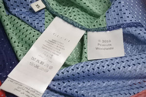 極美品 GUCCI × PEANUTS SNOOPY グッチ スヌーピー 16AW メッシュタンクトップ マルチカラー キャラクターコラボ 440114 サイズXS 中古 4c071536 