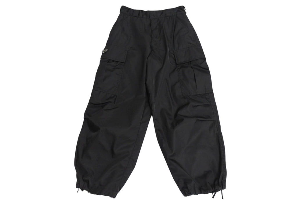 PRADA プラダ ナイロンカーゴパンツ SPH286 サイズM 21SS トライアングル 三角プレート RE-NYLON 美品ロゴ 中古 4c071538 