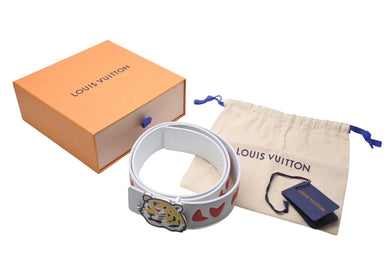 新品同様 LOUIS VUITTON ルイヴィトン × NIGO ニゴー 40mm リバーシブルベルト M0486 サイズ90/36 LV MADE 中古 4c071551