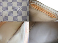 Load image into Gallery viewer, LOUIS VUITTON ルイヴィトン ハンドバッグ スピーディ25 ダミエアズール N41534 ホワイト グレー ゴールド金具 美品 中古 4c071568