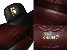 Load image into Gallery viewer, CHANEL シャネル マトラッセ23 Wフラップ チェーン ショルダーバッグ ラムスキン 2番台 ブラック ゴールド金具 美品 中古 4c071593