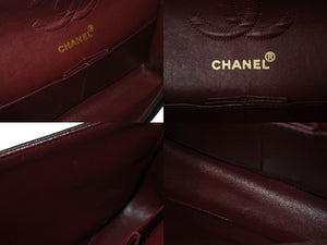 CHANEL シャネル マトラッセ23 Wフラップ チェーン ショルダーバッグ ラムスキン 1番台 ブラック ゴールド金具 美品 中古 4c071594