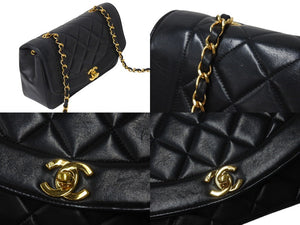 極美品 CHANEL シャネル シングルフラップ ダイアナマトラッセ23 ショルダーバッグ 2番台 A05289 ラムスキン 中古 4c071595