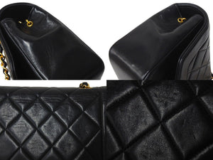 極美品 CHANEL シャネル シングルフラップ ダイアナマトラッセ23 ショルダーバッグ 2番台 A05289 ラムスキン 中古 4c071595