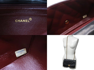 極美品 CHANEL シャネル シングルフラップ ダイアナマトラッセ23 ショルダーバッグ 2番台 A05289 ラムスキン 中古 4c071595