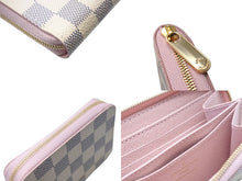Load image into Gallery viewer, 極美品 LOUIS VUITTON ルイヴィトン Damier Azur ダミエ アズール ジッピーコインパース ペールピンク N60229 中古 4c071598