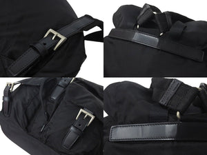 PRADA プラダ リュック デイパック トライアングルロゴ B2811 ナイロン シルバー金具 カーキ 美品 中古 4c071599 
