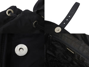PRADA プラダ リュック デイパック トライアングルロゴ B2811 ナイロン シルバー金具 カーキ 美品 中古 4c071599 