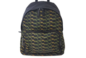 PRADA プラダ ピストル バックパック リュックサック ナイロン レザー ブラック ブラウン カーキ 美品 中古 4c071602 