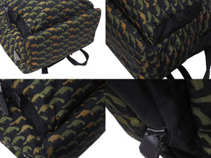 PRADA プラダ ピストル バックパック リュックサック ナイロン レザー ブラック ブラウン カーキ 美品 中古 4c071602 