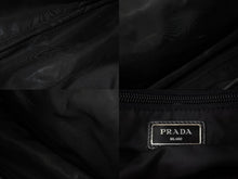 画像をギャラリービューアに読み込む, PRADA プラダ ピストル バックパック リュックサック ナイロン レザー ブラック ブラウン カーキ 美品 中古 4c071602 