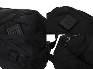 CHANEL シャネル スポーツライン ショルダーバッグ 10番台 2WAY ココマーク ステッチ ナイロン ブラック ホワイト 美品 中古 4c071606