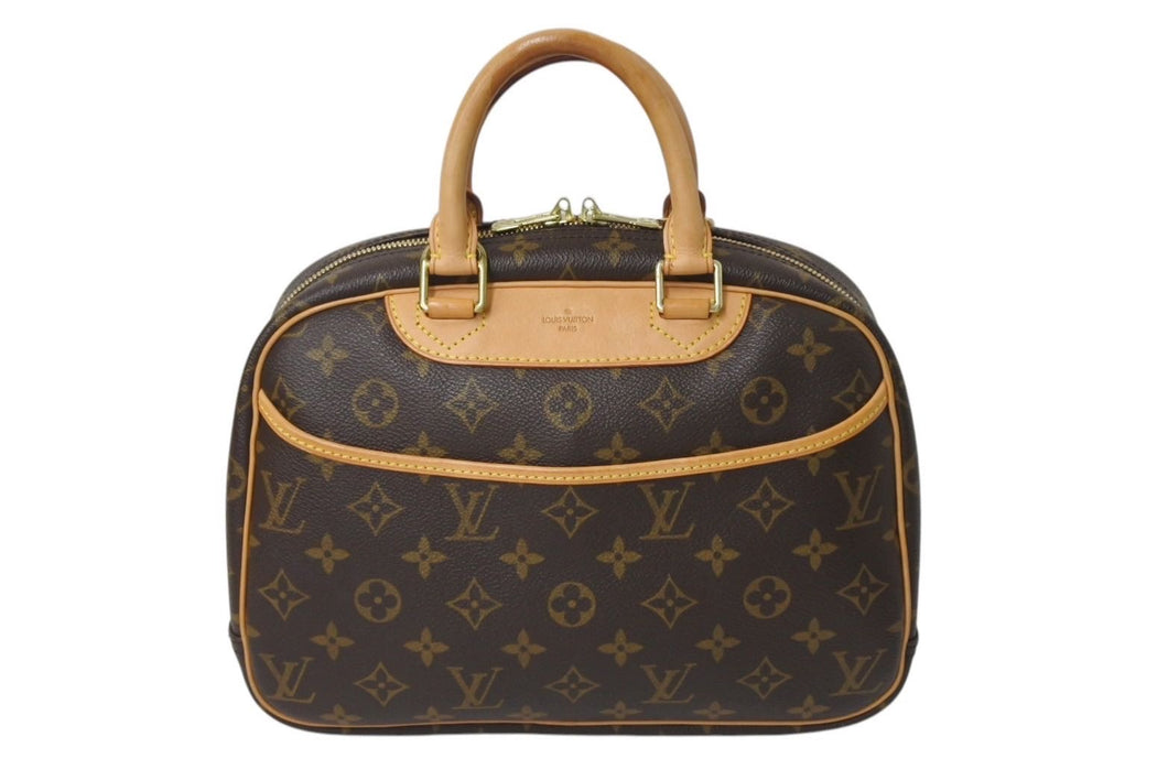 極美品 LOUIS VUITTON ルイヴィトン ハンドバッグ M42228 トゥルービル モノグラム ブラウン ゴールド金具 中古 4c071611