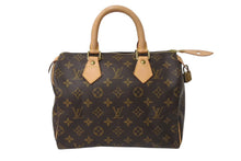 Load image into Gallery viewer, 極美品 LOUIS VUITTON ルイヴィトン ハンドバッグ スピーディ25 M41528 モノグラム PVC コーティングキャンバス ブラウン 中古 4c071612