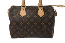 Load image into Gallery viewer, 極美品 LOUIS VUITTON ルイヴィトン ハンドバッグ スピーディ25 M41528 モノグラム PVC コーティングキャンバス ブラウン 中古 4c071612