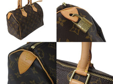 Load image into Gallery viewer, 極美品 LOUIS VUITTON ルイヴィトン ハンドバッグ スピーディ25 M41528 モノグラム PVC コーティングキャンバス ブラウン 中古 4c071612