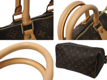 Load image into Gallery viewer, 極美品 LOUIS VUITTON ルイヴィトン ハンドバッグ スピーディ25 M41528 モノグラム PVC コーティングキャンバス ブラウン 中古 4c071612
