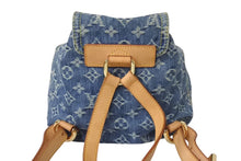 Load image into Gallery viewer, 極美品 希少 LOUIS VUITTON ルイヴィトン ミニリュック サックアドPM モノグラムデニム M95057 インディゴ ゴールド金具 中古 4c071617