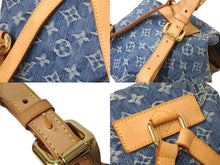 Load image into Gallery viewer, 極美品 希少 LOUIS VUITTON ルイヴィトン ミニリュック サックアドPM モノグラムデニム M95057 インディゴ ゴールド金具 中古 4c071617