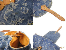 Load image into Gallery viewer, 極美品 希少 LOUIS VUITTON ルイヴィトン ミニリュック サックアドPM モノグラムデニム M95057 インディゴ ゴールド金具 中古 4c071617