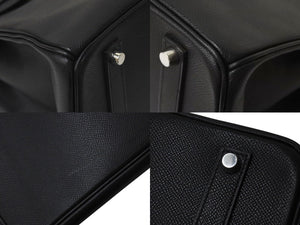 HERMES エルメス BIRKIN バーキン35 ブラック シルバー金具 エプソン ハンドバッグ □H刻印 美品 中古 4c071625