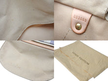 Load image into Gallery viewer, 極美品 LOUIS VUITTON ルイヴィトン スピーディ35 ダミエ アズール ハンドバッグ N41535 ホワイト ベージュ 中古 4c071653
