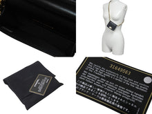 Load image into Gallery viewer, 新品未使用 CHANEL シャネル ミニ チェーンショルダーバッグ 31番台 ココマーク キルティング ブラック キャビアスキン 中古 4c071655